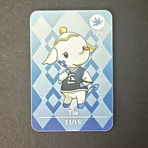 ACNH Tia Amiibo Card